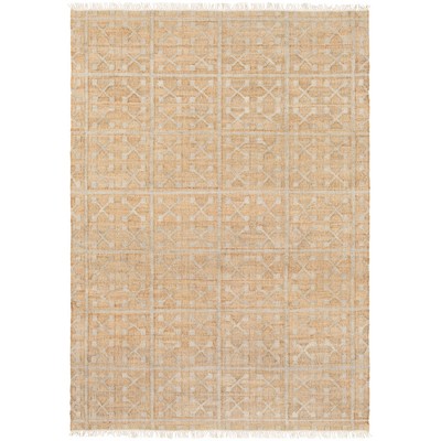 Surya  Laural Tan, Light Gray, Cream