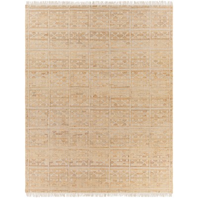 Surya  Laural Tan, Light Gray, Cream