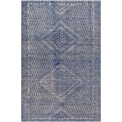Surya  Livorno Dark Blue, White, Charcoal