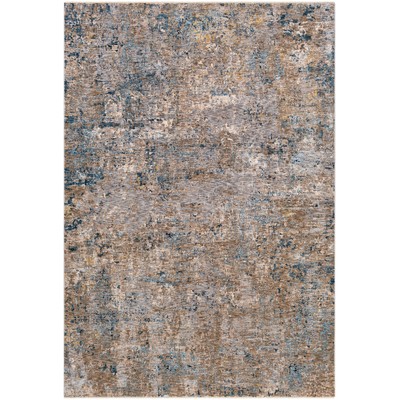 Surya  Mirabel Dark Blue, Denim, Cream, Dark Brown, Mustard, Medi