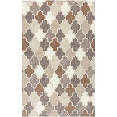 Surya  Oasis Charcoal, Taupe, Gray, Dark Brown, Light Beige, Ta