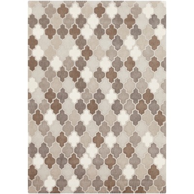 Surya  Oasis Charcoal, Taupe, Gray, Dark Brown, Light Beige, Ta