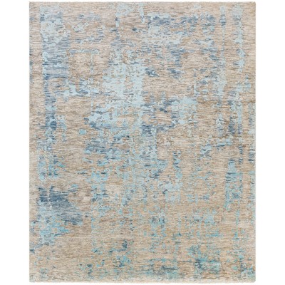 Surya  Ocean Blue, Ice Blue, Taupe, Light Gray