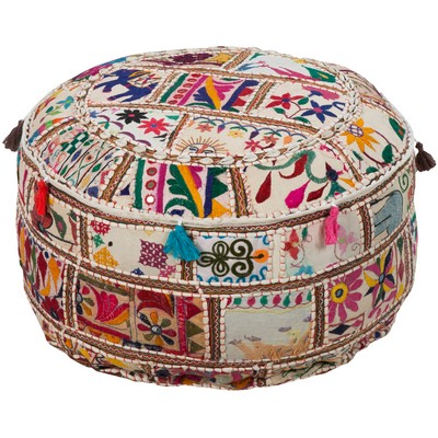 Surya  Karma Cream, Dark Blue, Fuchsia, Dark Green, Saffron