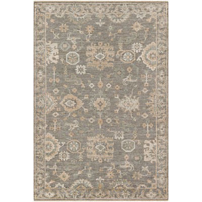 Surya  Royal Charcoal, Gray, Tan, Slate, Dusty Sage, Light Gray