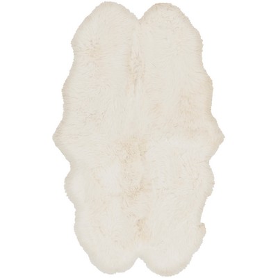 Surya  Sheepskin Ivory