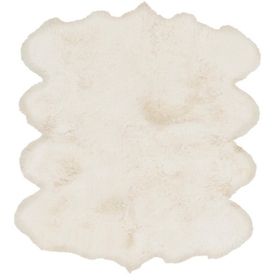 Surya  Sheepskin Ivory