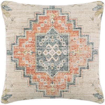 Surya  Samsun Cream, Deep Teal, Burnt Orange, Dusty Sage, Tan