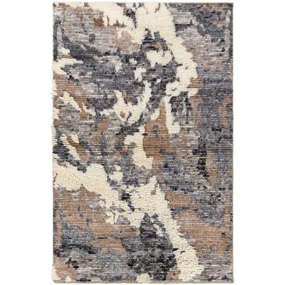 Surya  Socrates Cream, Black, Charcoal, Light Gray, Medium Gray, B