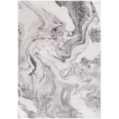 Surya  Tibetan Charcoal, Light Gray, White