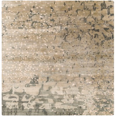 Surya  Watercolor Black, Charcoal, Medium Green, Dusty Sage, Tan, Be