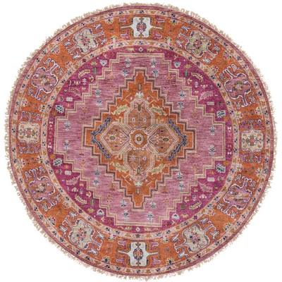 Surya  Zeus Plum, Brick Red, Tan, Lavender, Taupe, Mauve, Navy