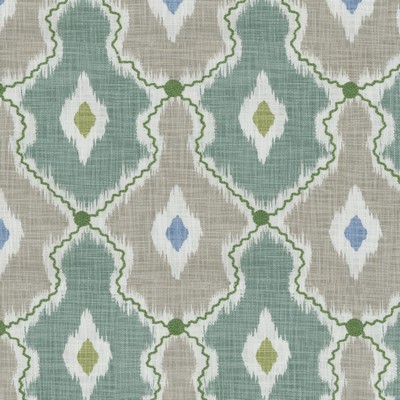 P K Lifestyles Ikat Stitchery Mist