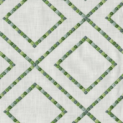 P K Lifestyles BEADED LATTICE EMB MEADOW