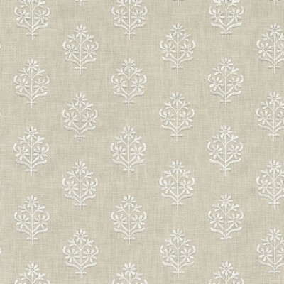 P K Lifestyles Floral Sprig Emb Linen