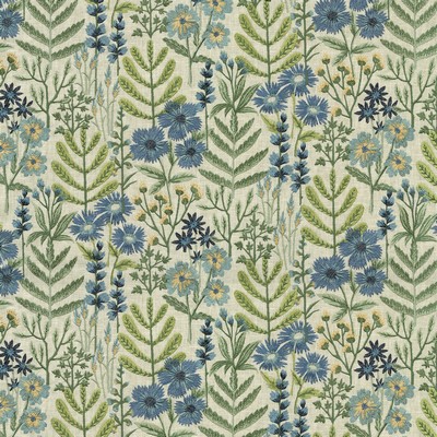 P K Lifestyles Wildflower Embroidery Bluebell