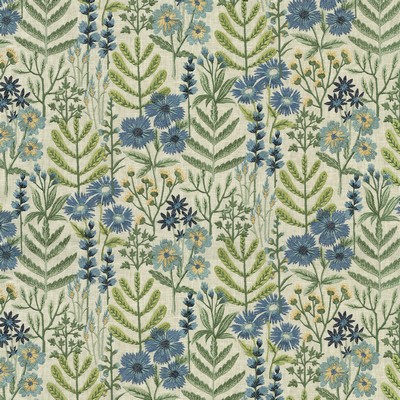 P K Lifestyles Wildflower Embroidery Bluebell