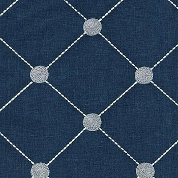 P K Lifestyles Fanfare Emb Indigo