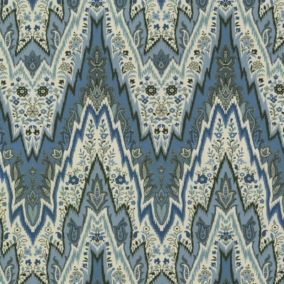 P K Lifestyles BRAY FLAMESTITCH INDIGO