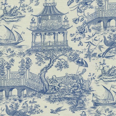 P K Lifestyles CHINOISERIE TOILE CR PORCELAIN