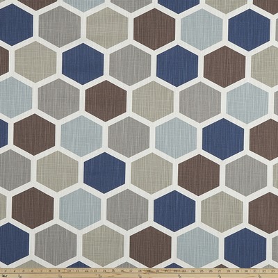 Premier Prints Hexagon Regal Blue/Slub Canvas REGAL BLUE