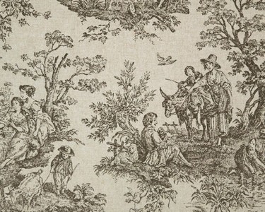 Premier Prints Colonial Black/Linen BLACK