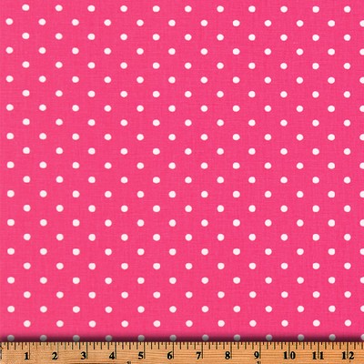 Premier Prints Mini  Dot Candy Pink/White
