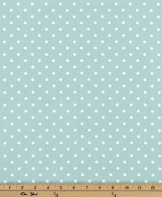 Premier Prints Mini Dot Canal/White Twill CANAL