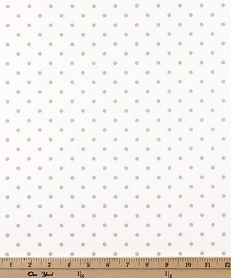 Premier Prints Mini Dot White/Snowy Grey Twil SNOWY GREY