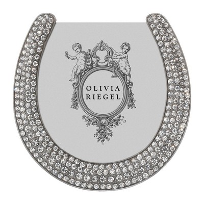 Olivia Riegel Pewter Horseshoe 3.5in Frame Pewter