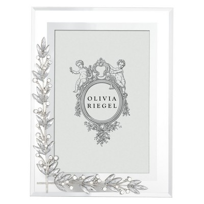 Olivia Riegel Silver Laurel 4in x 6in Frame Silver