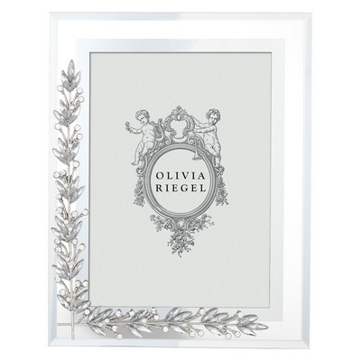 Olivia Riegel Silver Laurel 5in x 7in Frame Silver