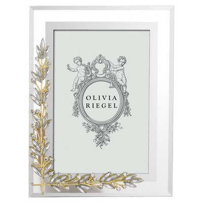 Olivia Riegel Gold & Silver Laurel 4in x 6in Frame Gold