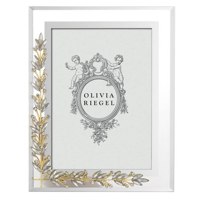Olivia Riegel Gold & Silver Laurel 5in x 7in Frame Gold