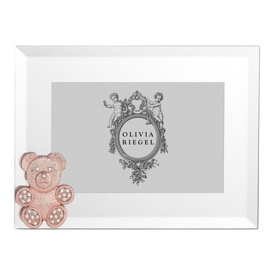 Olivia Riegel Rose Gold Teddy Bear 4in x 6in Frame Rose