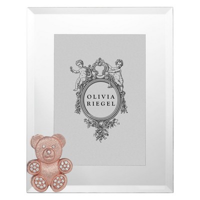 Olivia Riegel Rose Gold Teddy Bear 5in x 7in Frame Rose