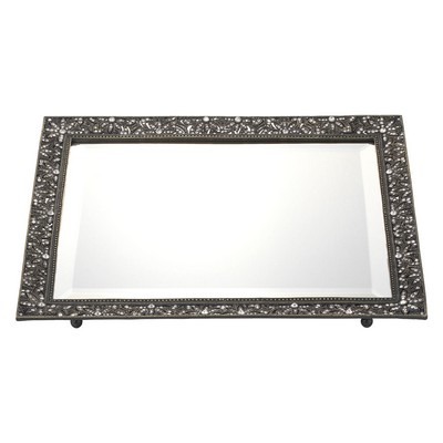 Olivia Riegel Bronze Windsor Beveled Mirror Tray Bronze