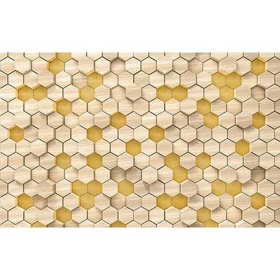 Wall Pops Woodcomb Yellow Wall Mural Yellows