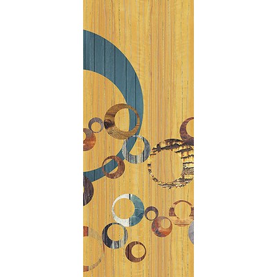 Wall Pops Orange Vintage Circles Wall Mural Multicolor