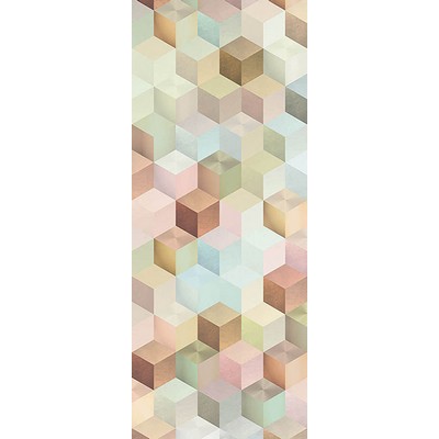 Wall Pops Pastel Cubes Wall Mural Multicolor