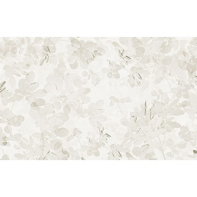 Wall Pops Grey Leaves Wall Mural Neutrals