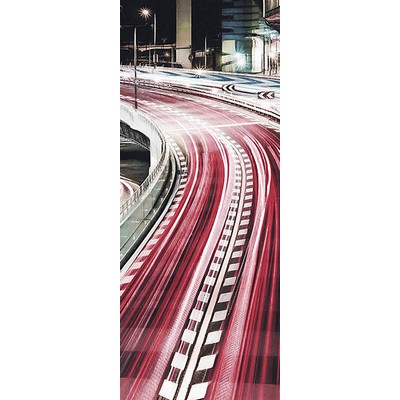 Wall Pops Pink Highway Wall Mural Multicolor
