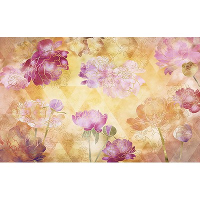 Wall Pops Chinoiserie Flowers Wall Mural Oranges