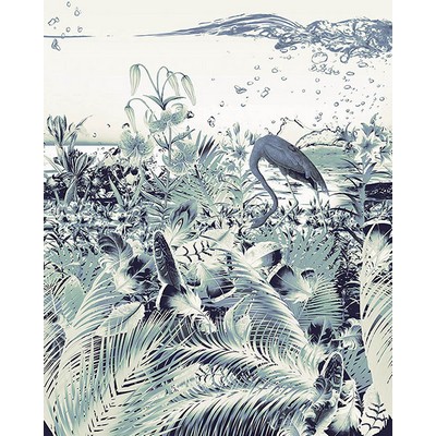 Wall Pops Cool Green Jungle Wall Mural Blues