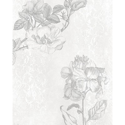 Wall Pops Baroque Grey Wall Mural Whites & Off-Whites