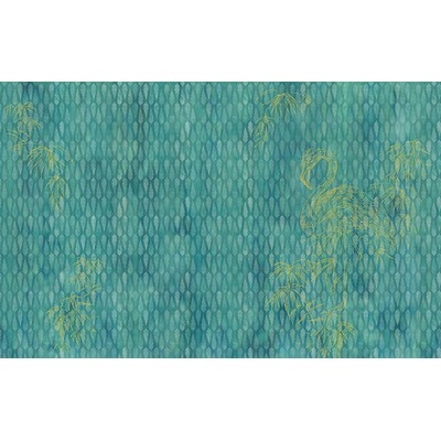 Wall Pops Turqouise Flamingo Wall Mural Greens
