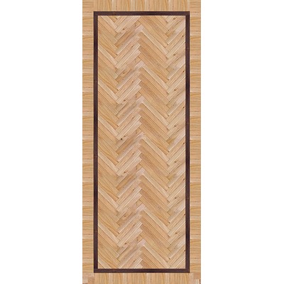 Wall Pops Old Style Parquet Vinyl Floor Runner Browns