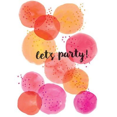 Wall Pops Lets Party Wall Art Kit Pinks