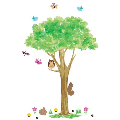 Wall Pops The Friendly Forest Wall Art Kit   Multicolor