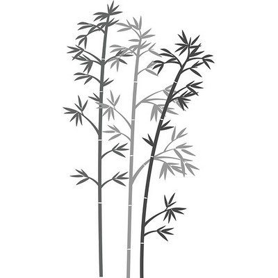 Wall Pops Takenomori Wall Art Kit  Blacks